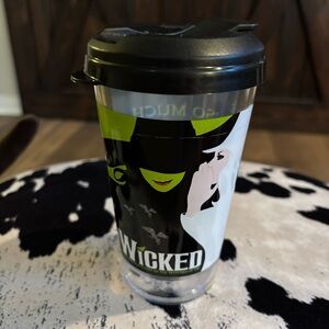 Wicked Black and Green NYC Broadway Sippy Cup Souvenir Tumbler Gershwin Theater
